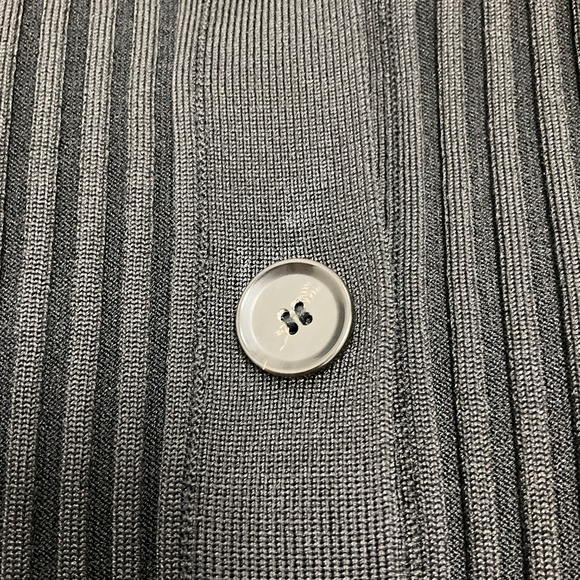 PROENZA SCHOULER BLACK RIBBED KNIT CARDIGAN SWEATER - Picture 5 of 6